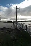 La succession de pont au sud du lac Tärnasjön