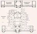 Plan d'étage - avec répartition de l'œuvre, 1904