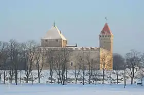 Le château teutonique d'Arensbourg, aujourd'hui château de Kuressaare.