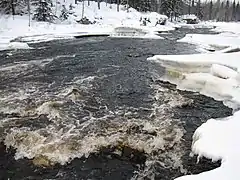Les rapides Kurimokoski à Särkijärvi.
