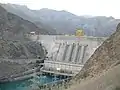 Barrage de Kourpsaï au sud du réservoir de Toktogoul