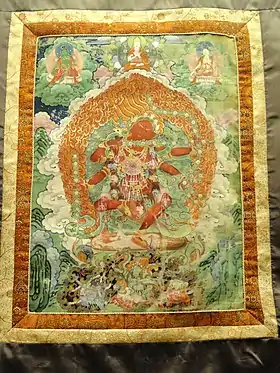 Thangka représentant de Tara rouge, Muséum américain d'histoire naturelle