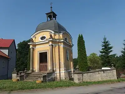 Kutřín : chapelle du Sacré-Cœur.