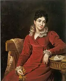 Praskovya Koutaïsova, épouse de Pavel Koutaïsov (ru) (années 1820), musée d'Histoire de Dnipro
