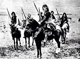 Miliciens kurdes près d'Urfa pendant la campagne de Cilicie, 1920