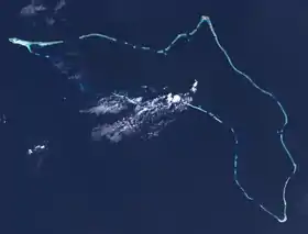 Image satellite de Kwajalein.