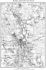 1850. Plan de Kiev et de ses environs.