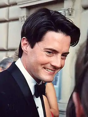 Kyle MacLachlan en 1991, à la cérémonie des Emmy Awards où il est nommé pour son rôle de Dale Cooper.