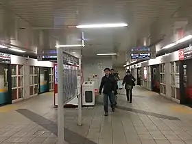 Vue du quai de la station