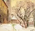 Cour en hiver (après 1910)