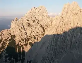 Vue du Lärchegg (sur la gauche).