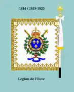 Drapeau de la légion de l'Eure (avers)