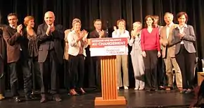 Législatives 2012 dans le Doubs avec  : Yves-Michel Dahoui, Dominique Voynet, Claude Jeannerot, Marie-Guite Dufay, Éric Alauzet, Michèle Besançon-de-Wilde, Paulette Guinchard-Kunstler, Barbara Romagnan, Gérard Galliot et Laurence Rossignol.