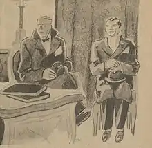 Illustration parue dans le journal Les Ondes : l'hebdomadaire de la radio.