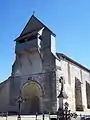 Façade occidentale de l'église Saint-Christophe (sept. 2010).