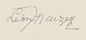 signature de Léon Heuzey