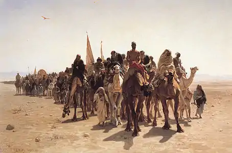 Pèlerins allant à La Mecque (1861), Paris, musée d'Orsay.