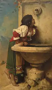 Jeune fille romaine à la fontaine (1875), New York, Metropolitan Museum of Art.