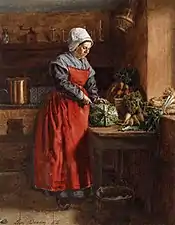 Cuisinière au tablier rouge (1862), Baltimore, Walters Art Museum.