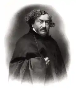 Portrait de Léon Gozlan (1865, lithographie, dans Le Panthéon des Illustrations Françaises au XIXe siècle, vol. 7).