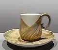 Tasse et soucoupe à café motif fenouil, 1900, Petit Palais