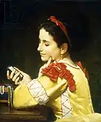 Lady Looking in a Hand Mirror, 1868.