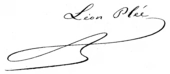 signature de Léon Plée