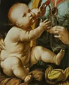 L'Enfant Jésus avec l'œillet