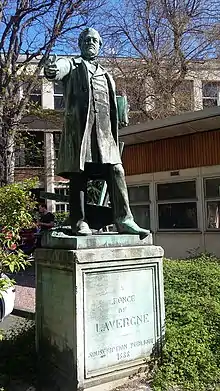 Statue of Léonce de Lavergne at AgroParistech, Paris, France