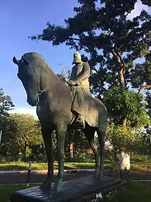 Statue de Léopold II à Kinshasa.