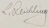 signature de Léopold Reichling