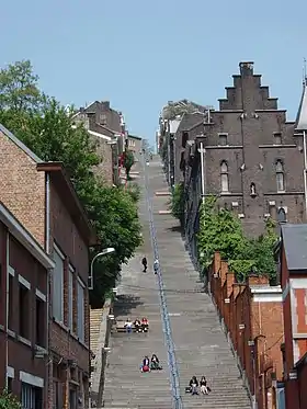 La Montagne de Bueren à Liège.