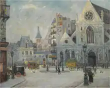 L'Église Saint Nicolas des Champs, Rue Saint-Martin à ParisMaxime Maufra, 1908.Collection privée, vente en 2009.