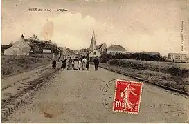 L'église Saint-Pantaléon avant 1910.