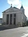 L'église de Mandres  côté nord.