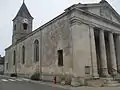 L'église de Mandres côté est.