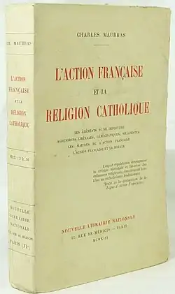 Image illustrative de l’article L'Action française et la Religion catholique