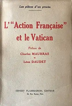 Image illustrative de l’article L'Action française et le Vatican