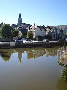 Lac de barrage de l'Alène au centre-ville.