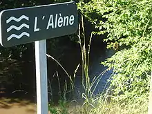 L'Alène en amont de Luzy.