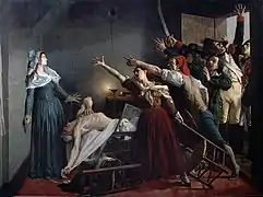 L’Assassinat de Marat de Jean-Joseph Weerts (vers 1880).