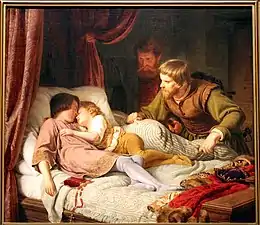 L'Assassinat des enfants d'Edouard, Theodor Hildebrandt, 1835.