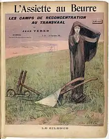 « Les camps de reconcentration du Transvaal », couverture de l'Assiette au beurre du 28 septembre 1901.