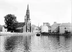 L'Hôpital-Camfrout en 1901 (photo de Lucien Roy).