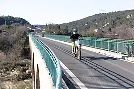 Vue du tablier du pont de Réals en 2014.