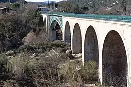 Vue en aval du pont de Réals en 2014.