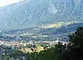 L'adret d'Ugine depuis le Bourg.