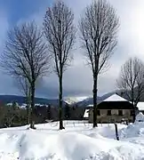 L'aiguille de Baulmes depuis Entre-les-Fourgs.