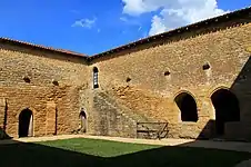 L'emplacement du cloître.