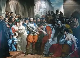 Pierre-Jérôme Lordon, L'Entrée d'Henri IV à Libourne après la bataille de Coutras, 1827.